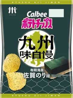 Potato Potato Chips Kyushu Aji Jiman, Ariakekaisan no SagaNori (Seaweed)(0)Japan 🇯🇵Explore