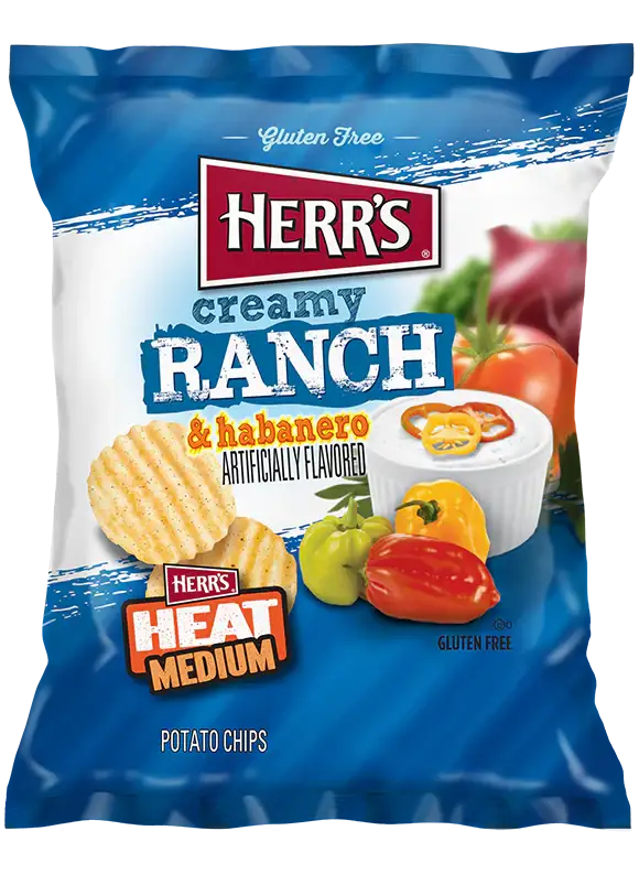 Herr's Herr's Creamy Ranch & Habanero Ripple Potato Chips(0)United States 🇺🇸Explore