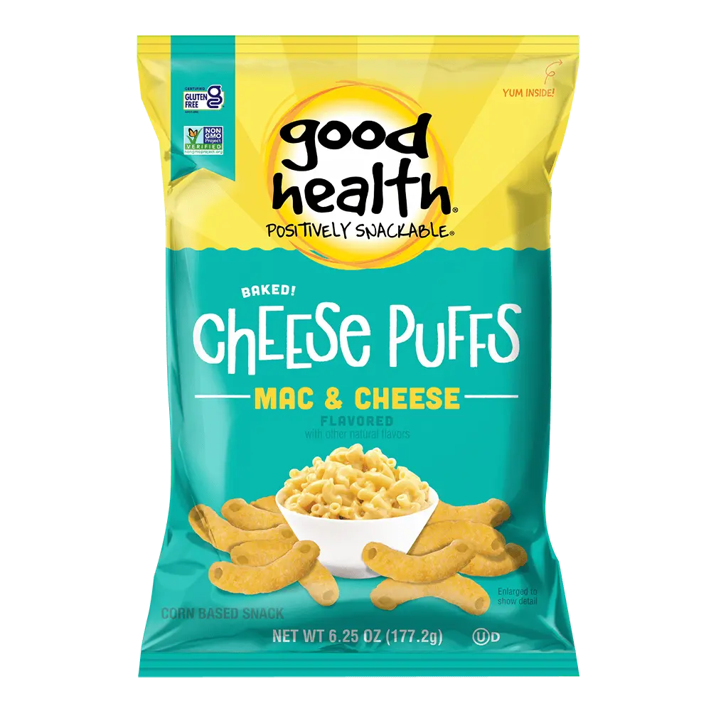 Good Good Health Organic Baked Puffs Mac & Cheese(0)United States 🇺🇸Explore
