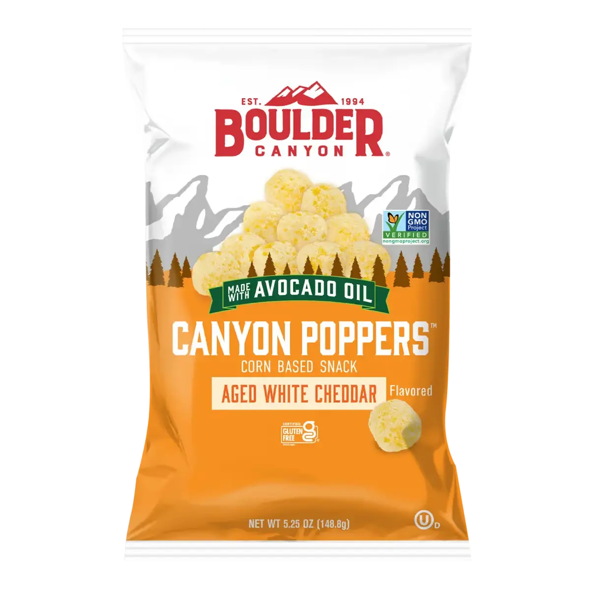 Boulder Boulder Canyon Avocado Oil Canyon Poppers Aged White Cheddar(0)United States 🇺🇸Explore