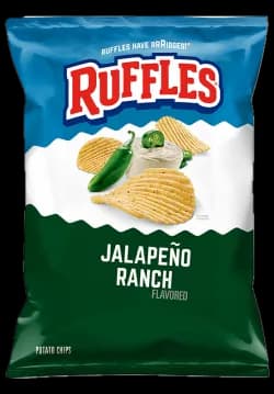 RUFFLES® RUFFLES® Jalapeño Ranch Flavored Potato Chips(0)United States 🇺🇸Explore