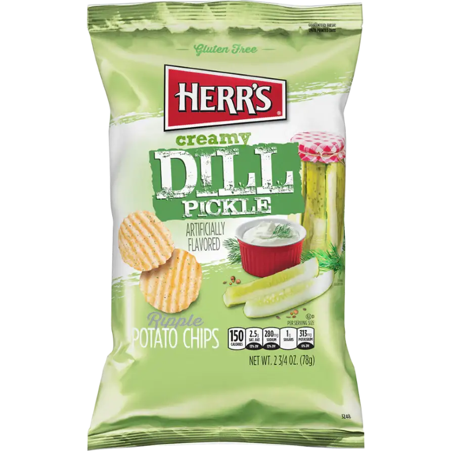 Herr's Herr's Creamy Dill Pickle Ripple Potato Chips(0)United States 🇺🇸Explore